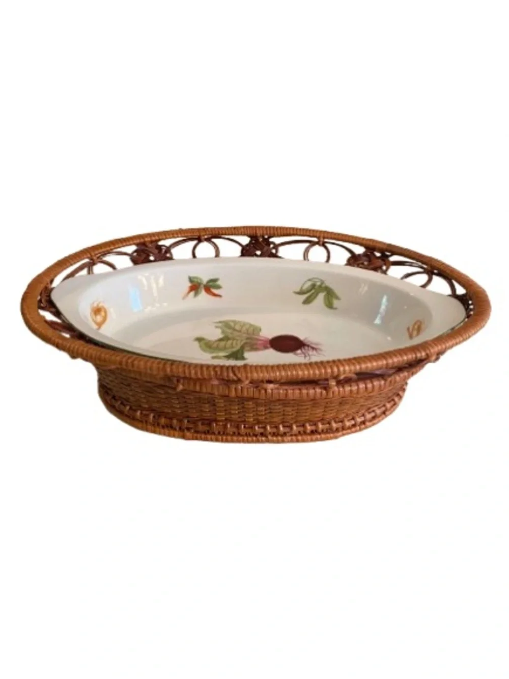 Vintage Vegetable Garden By Andrea Oven to Table Cookware 5556 Cottagecore NEW